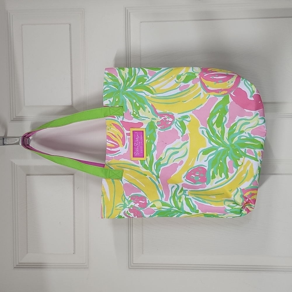 Lilly Pulitzer for Estee Lauder canvas bag